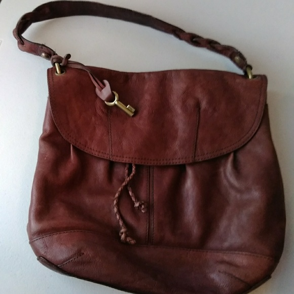 Fossil Handbags - Vintage Fossil Flap Hobo Bag